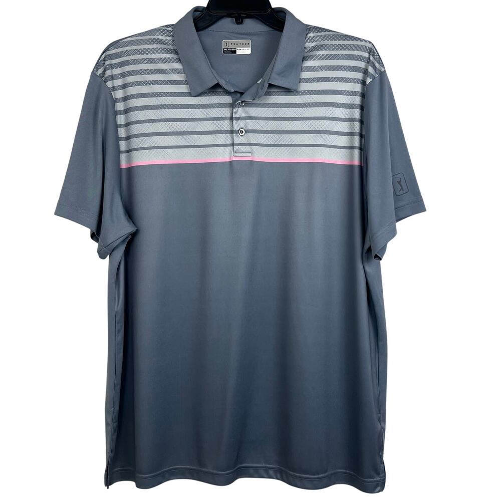 2 PGA Tour Polo shirts men’s XXL 1-Pro Series athletic fit coupe 1-PGA tour - Picture 2 of 10